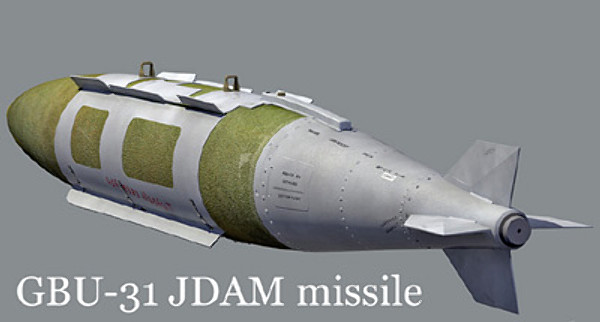 gbu-31 jdam missile obj - GBU-31 JDAM missile by earth art
